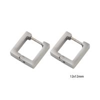 Stainless Steel Leverback Earring, 304 Stainless Steel, Vacuum Ion Plating, for woman, silver color 