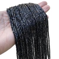 Single Gemstone Beads, Black Spinel, Square, polished, DIY, 2mm, Approx 