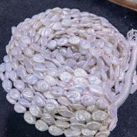 Barock kultivierten Süßwassersee Perlen, Natürliche kultivierte Süßwasserperlen, DIY, weiß, 9-13mm, Länge:ca. 15 ZollInch, verkauft von Strang