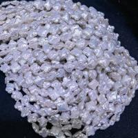 Baroque Cultured Freshwater Pearl Beads, DIY, white, 10-12mm Approx 15 Inch 