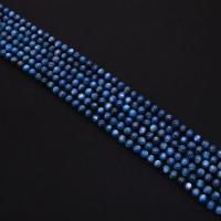 Perla De Cianita Natural, Esférico, Bricolaje & diverso tamaño para la opción, azul, longitud:aproximado 38 cm, Vendido por Sarta