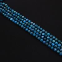 Single Gemstone Beads, Natural Stone, Round, DIY blue Approx 38 cm 