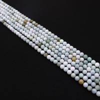 Einzelne Edelstein Perlen, Burma Jade, rund, DIY & verschiedene Größen vorhanden, gemischte Farben, Länge:ca. 38 cm, verkauft von Strang