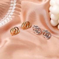 Zinc Alloy Stud Earring, Geometrical Pattern, plated, fashion jewelry & for woman 