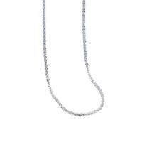 Sterling Silber Schmuck Halskette, 925 Sterling Silber, mit Verlängerungskettchen von 5CM, plattiert, für Frau, Platin Farbe, Länge:ca. 40 cm, verkauft von PC