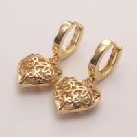 Cubic Zirconia Micro Pave Brass Earring, fashion jewelry & micro pave cubic zirconia [