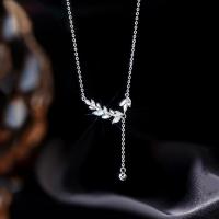 Sterling Silver Jewelry Necklace, 925 Sterling Silver, with 6cm extender chain, fashion jewelry & for woman Approx 40 cm 