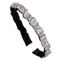 Hair Bands, Rhinestone, with Cloth, Korean style & for woman 