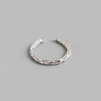 Sterling Silver Finger Ring, 925 Sterling Silver, polished, fashion jewelry & for woman, 2.2mm, Inner Approx 16.5mm 