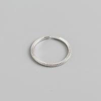 Sterling Silver Finger Ring, 925 Sterling Silver, polished, fashion jewelry & for woman, 1.3mm, Inner Approx 16.5mm 