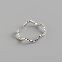Sterling Silver Finger Ring, 925 Sterling Silver, polished, fashion jewelry & for woman, 4.6mm, Inner Approx 17mm 