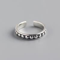 Sterling Silver Finger Ring, 925 Sterling Silver, polished, fashion jewelry & for woman, 3.8mm, Inner Approx 16mm 
