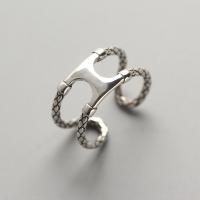 Sterling Silver Finger Ring, 925 Sterling Silver, polished, fashion jewelry & for woman & hollow, 10mm, Inner Approx 16.5mm 