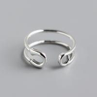 Sterling Silver Finger Ring, 925 Sterling Silver, fashion jewelry & for woman & hollow, 6.3mm, Inner Approx 16.5mm 