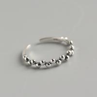 Sterling Silver Finger Ring, 925 Sterling Silver, fashion jewelry & for woman, 3.1mm, Inner Approx 16.2mm 