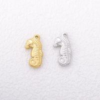 Stainless Steel Animal Pendants, 304 Stainless Steel, Seahorse, Vacuum Ion Plating, fashion jewelry & DIY [