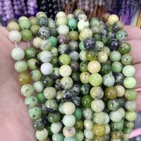 Einzelne Edelstein Perlen, Australien Jade, rund, DIY & verschiedene Größen vorhanden, grün, verkauft von Strang