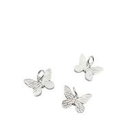 Sterling Silver Animal Pendants, 925 Sterling Silver, Butterfly, plated, DIY 