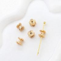 Brass Spacer Beads, fashion jewelry & DIY & micro pave cubic zirconia  4mm 