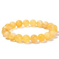 Single Gemstone Beads, Beeswax, Round, Unisex Approx 7 Inch 