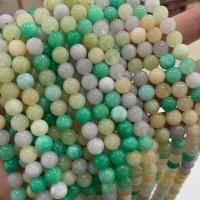 Einzelne Edelstein Perlen, Jade, rund, poliert, DIY & verschiedene Größen vorhanden, farbenfroh, verkauft von Strang