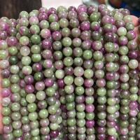 Perles en rouge vert, Rubis en Zoïsite, Rond, poli, DIY & normes différentes pour le choix, Vendu par brin