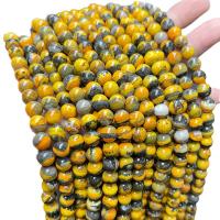 Single Gemstone Beads, Wasp Stone, Round, polished, DIY 