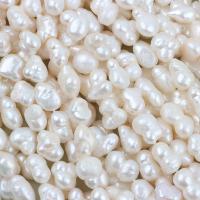 Baroque Cultured Freshwater Pearl Beads, DIY, white, 8-10mm Approx 35-36 cm 