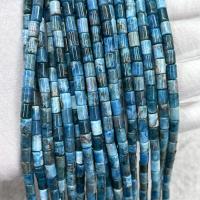 Single Gemstone Beads, Apatites, Column, DIY, blue Approx 38 cm 