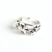 Sterling Silver Finger Ring, 925 Sterling Silver, fashion jewelry & for woman & hollow, 9.8mm, Inner Approx 16.5mm 