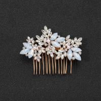 Bridal Decorative Hair Comb, Iron, fashion jewelry & for woman & with rhinestone 