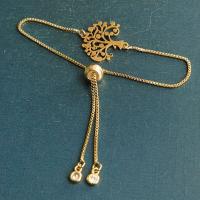 Titanium Steel Bracelet & Bangle, Tree, Vacuum Ion Plating, fashion jewelry & Unisex Approx 18 cm 