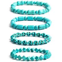 Turquoise Bracelets, Natural Turquoise, Unisex green Approx 16 cm [
