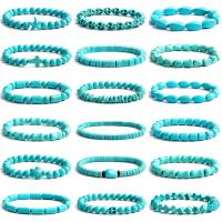 Bracelets turquoises, turquoise, unisexe & styles différents pour le choix, plus de couleurs à choisir Environ 16 cm, Vendu par PC