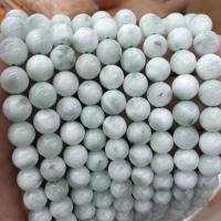 Single Gemstone Beads, Angelite, Round, DIY green 