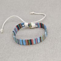 Friendship Bracelets, Cotton Fabric, with Cotton Thread & PU Leather, handmade, fashion jewelry & Unisex 1.2cm Approx 16-18 cm 