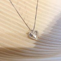 Sterling Silver Jewelry Necklace, 925 Sterling Silver, with 5.5cm extender chain, fashion jewelry & for woman Approx 40 cm 