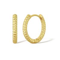 Brass Huggie Hoop Earring, real gold plated, fashion jewelry & for woman 