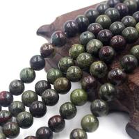 Single Gemstone Beads, Dragon Blood stone, Round, polished, DIY Approx 37 cm 