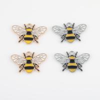Zinc Alloy Enamel Pendants, Bee, plated, DIY Approx 1.8mm, Approx [
