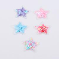 Mobile Phone DIY Decoration, PVC Plastic, with Sequins, Star 