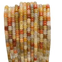 Einzelne Edelstein Perlen, Feuerzeug Imperial Jade, Bambus, poliert, DIY, 8x10mm, ca. 37PCs/Strang, verkauft von Strang