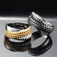 Titanium Steel Finger Ring, plated, Unisex 10mm, US Ring 
