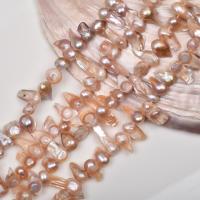 Perles nacres baroques de culture d'eau douce , perle d'eau douce cultivée, DIY, plus de couleurs à choisir, 15-20x6-10mm Environ 35 cm, Vendu par brin