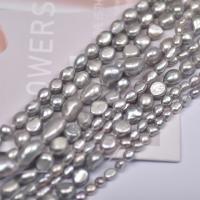 Keshi Cultured Freshwater Pearl Beads, DIY grey Approx 35-37 cm 
