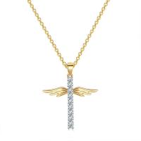 Cubic Zircon Micro Pave Brass Necklace, with 5cm extender chain, plated, fashion jewelry & micro pave cubic zirconia & for woman cm 