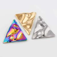 Stainless Steel Pendants, 304 Stainless Steel, Triangle, Vacuum Ion Plating, vintage & DIY Approx 1mm 