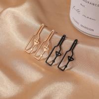 Zinc Alloy Stud Earring, Winebottle, plated, fashion jewelry & for woman 35mm 