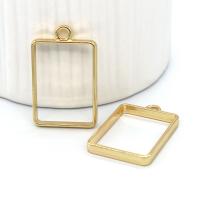 Zinc Alloy Jewelry Pendants, Rectangle, plated, DIY 
