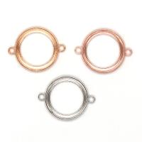 Zinc Alloy Charm Connector, Round, plated, DIY & 1/1 loop [